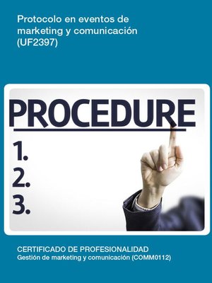 cover image of UF2397--Protocolo en eventos de marketing y comunicación